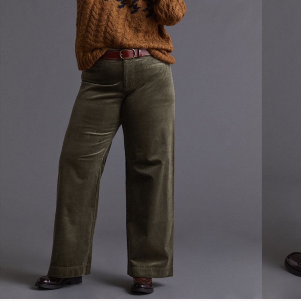 Anthropologie Forest Corduroy Trousers